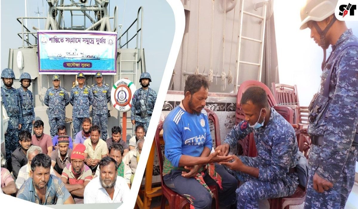 কুতুবদিয়ার অদূরে সমুদ্রে ভাসমান বোট উদ্ধার, প্রাণে বাঁচলেন ২০ জেলে