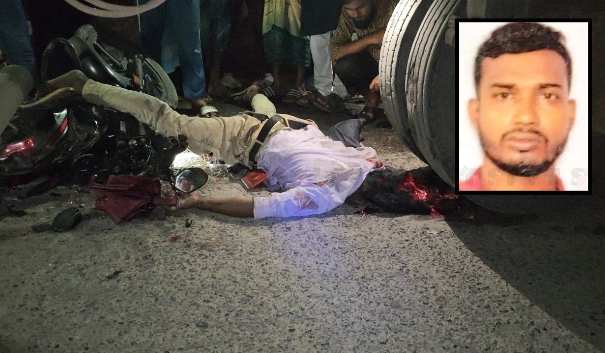 ভাঙা সড়কের গর্তে পড়ে লরির চাকায় মাথা পিষ্ট, নিহত মোটরসাইকেল চালক